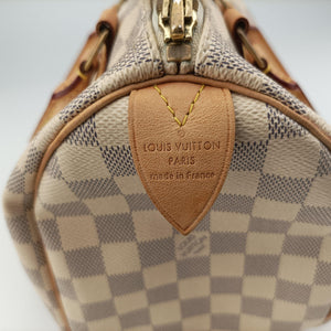 Pre-owned Louis Vuitton Speedy 25 AZUR Damier Canvas N41534 handbag | stylenewstar