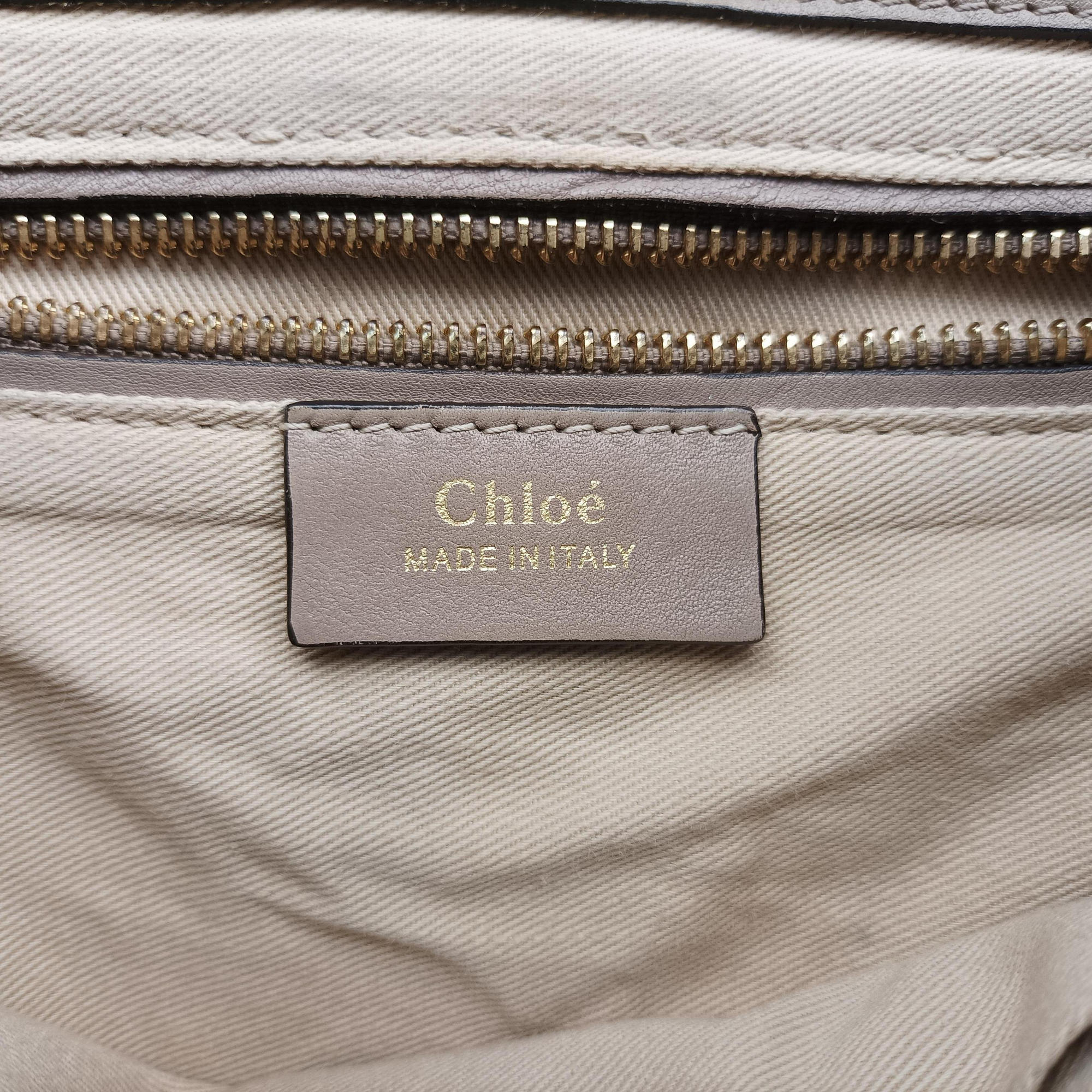 Pre-owned Chloe FAYE mini Grey Suede × leather  backpack/rucksack | stylenewstar