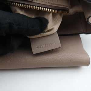 Pre-owned Chloe FAYE mini Grey Suede × leather  backpack/rucksack | stylenewstar