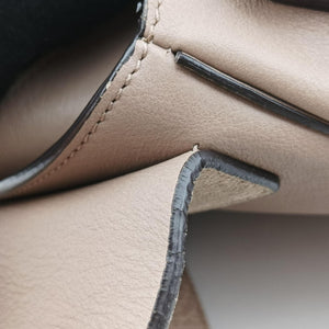 Pre-owned Chloe FAYE mini Grey Suede × leather  backpack/rucksack | stylenewstar