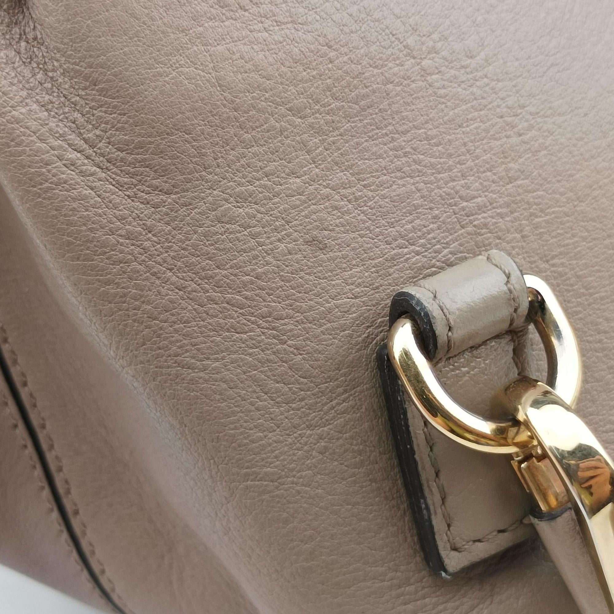 Pre-owned Chloe FAYE mini Grey Suede × leather  backpack/rucksack | stylenewstar