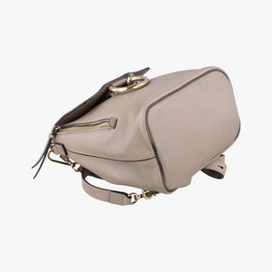 Pre-owned Chloe FAYE mini Grey Suede × leather  backpack/rucksack | stylenewstar