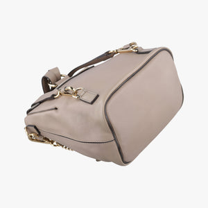Pre-owned Chloe FAYE mini Grey Suede × leather  backpack/rucksack | stylenewstar
