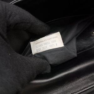 Pre-owned Bottega Veneta Intrecciato Black lambskin  shoulderbag | stylenewstar