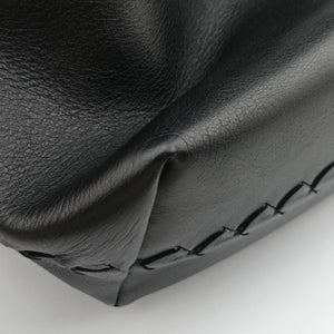 Pre-owned Bottega Veneta Intrecciato Black lambskin  shoulderbag | stylenewstar