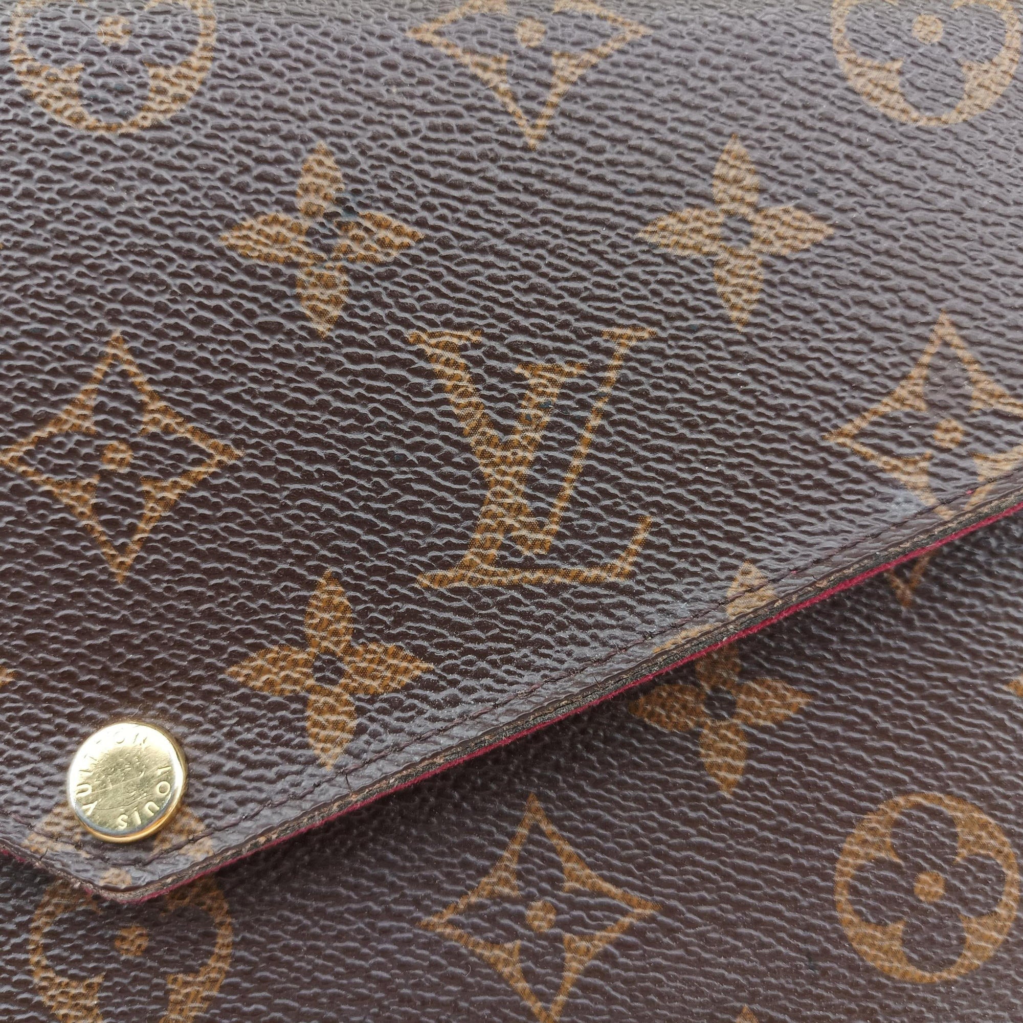 Pre-owned Louis Vuitton Pochette Felicie Brown Monogram Canvas M61276 shoulderbag | stylenewstar