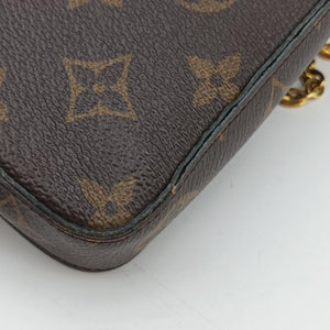 Pre-owned Louis Vuitton Pochette Felicie Brown Monogram Canvas M61276 shoulderbag | stylenewstar