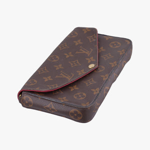 Pre-owned Louis Vuitton Pochette Felicie Brown Monogram Canvas M61276 shoulderbag | stylenewstar