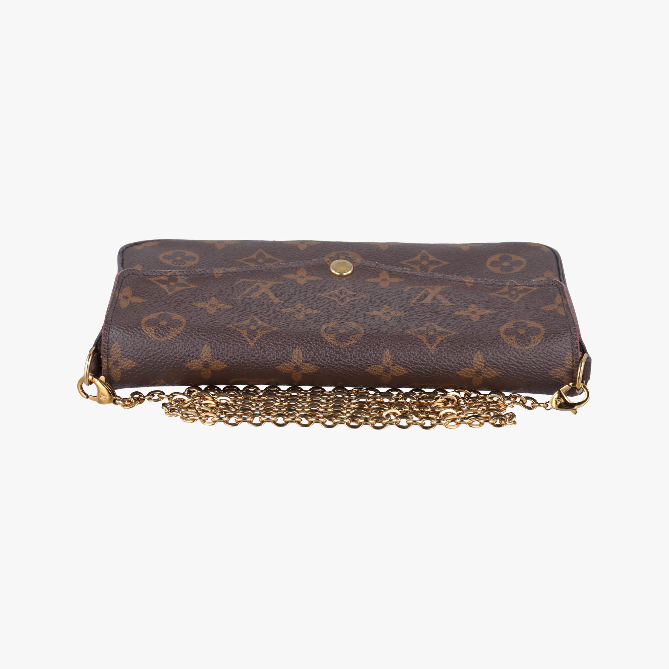 Pre-owned Louis Vuitton Pochette Felicie Brown Monogram Canvas M61276 shoulderbag | stylenewstar