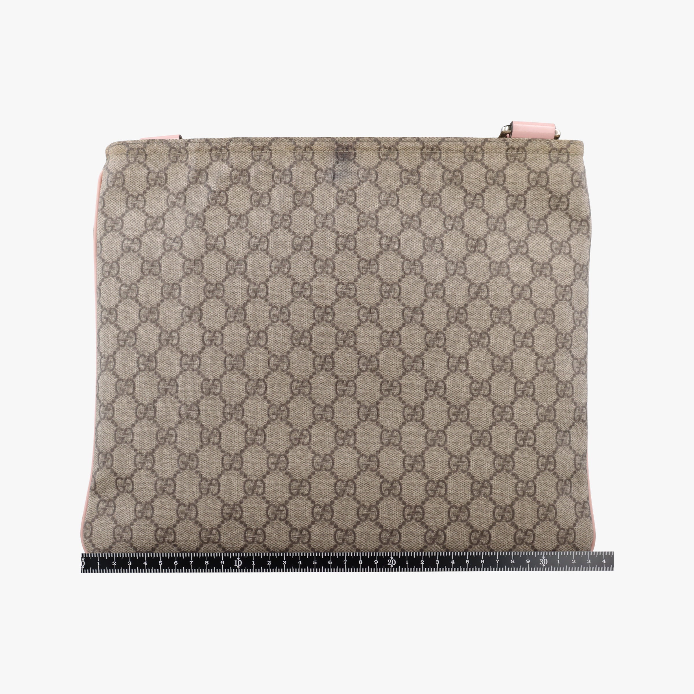 Pre-owned Gucci GG Plus GG Supreme Brown×Pink PVC coated canvas 201446 shoulderbag | stylenewstar