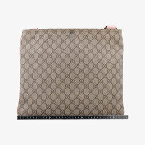 Pre-owned Gucci GG Plus GG Supreme Brown×Pink PVC coated canvas 201446 shoulderbag | stylenewstar