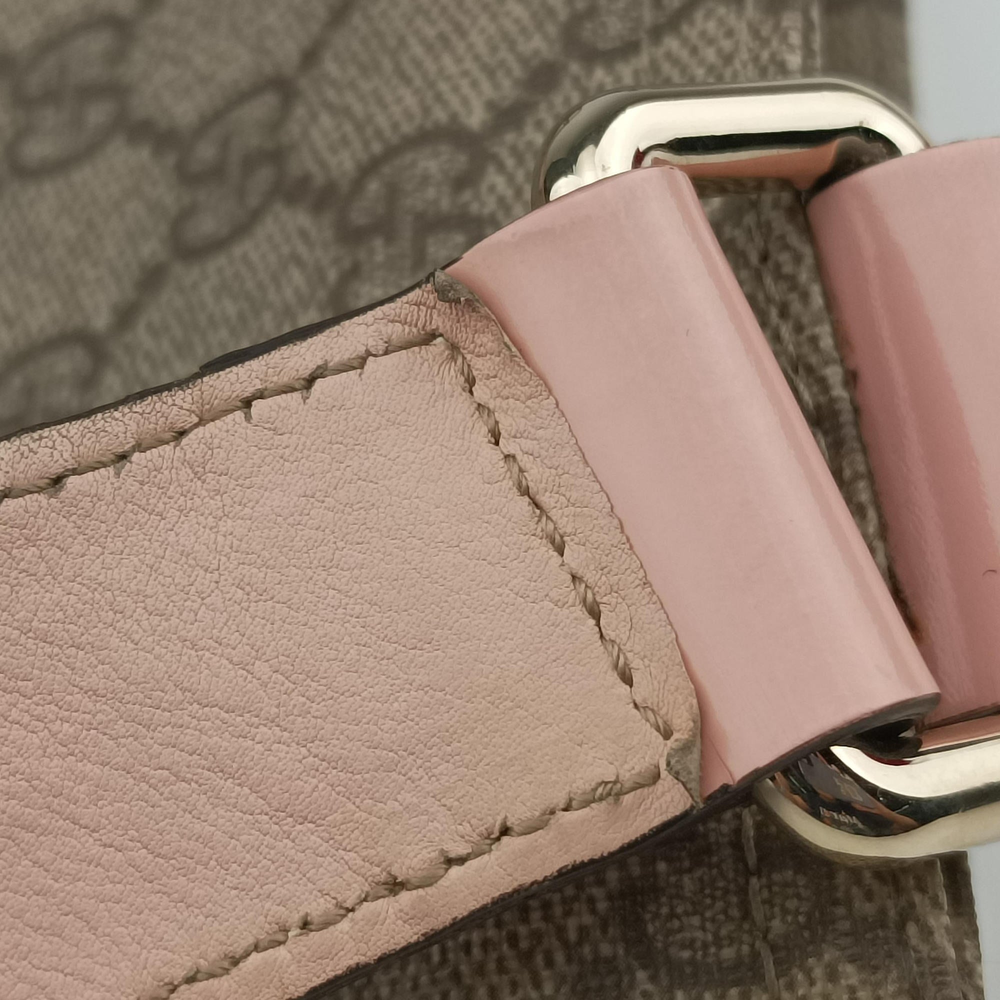 Pre-owned Gucci GG Plus GG Supreme Brown×Pink PVC coated canvas 201446 shoulderbag | stylenewstar