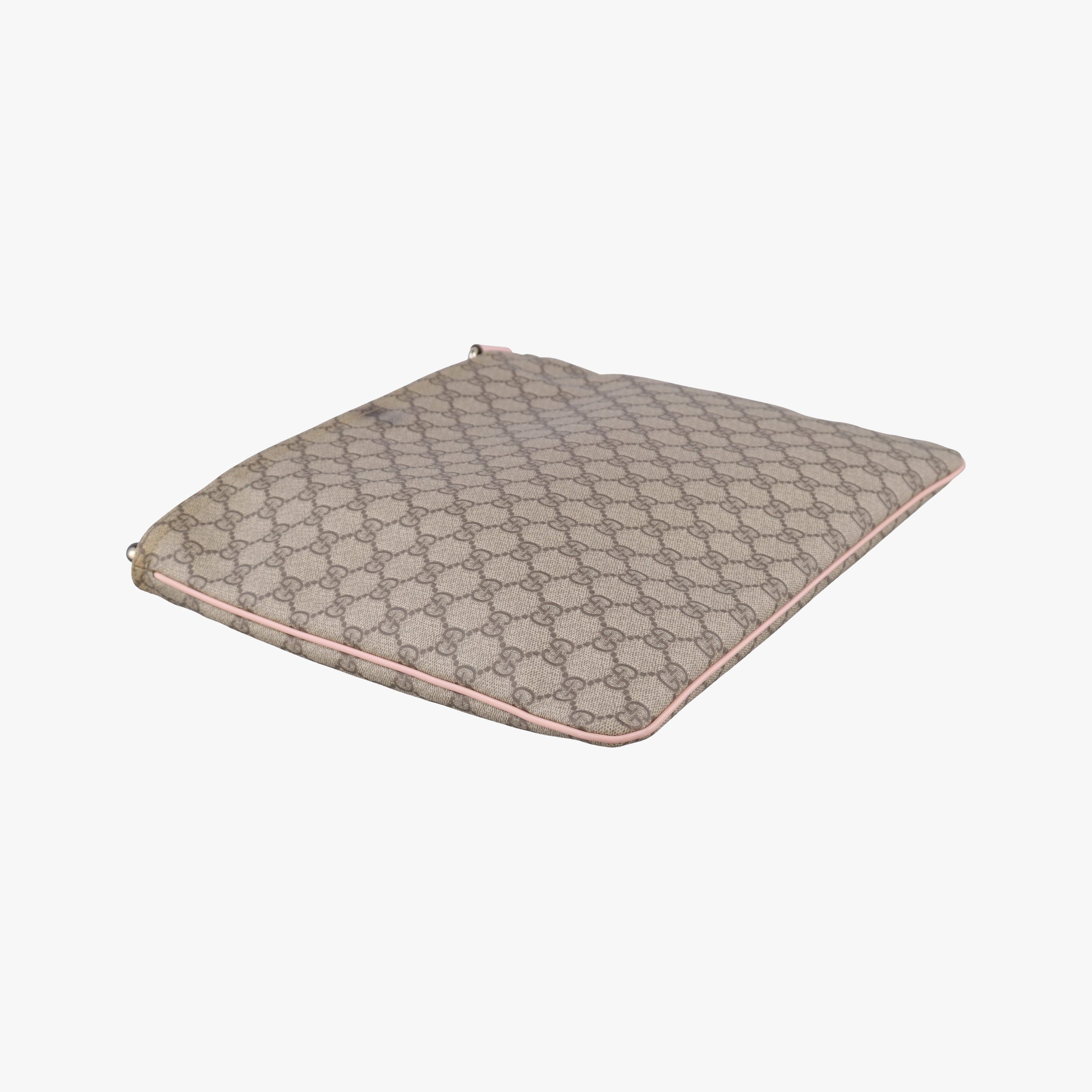 Pre-owned Gucci GG Plus GG Supreme Brown×Pink PVC coated canvas 201446 shoulderbag | stylenewstar
