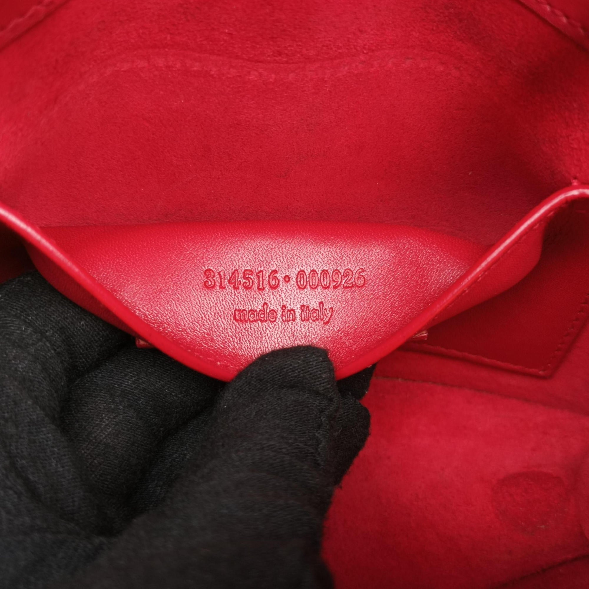 Pre-owned Yves Saint Laurent Small Betty Flap Red Leather 314516 shoulderbag | stylenewstar