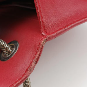 Pre-owned Yves Saint Laurent Small Betty Flap Red Leather 314516 shoulderbag | stylenewstar