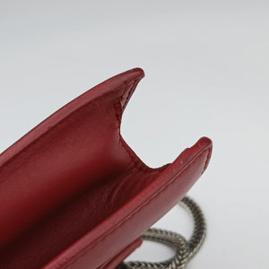 Pre-owned Yves Saint Laurent Small Betty Flap Red Leather 314516 shoulderbag | stylenewstar