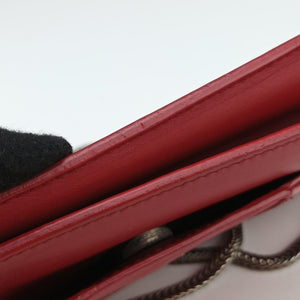 Pre-owned Yves Saint Laurent Small Betty Flap Red Leather 314516 shoulderbag | stylenewstar