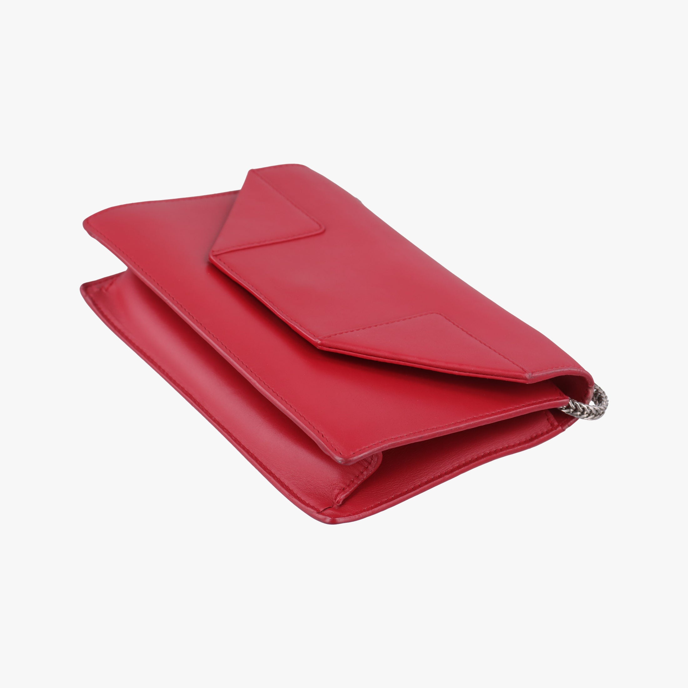 Pre-owned Yves Saint Laurent Small Betty Flap Red Leather 314516 shoulderbag | stylenewstar