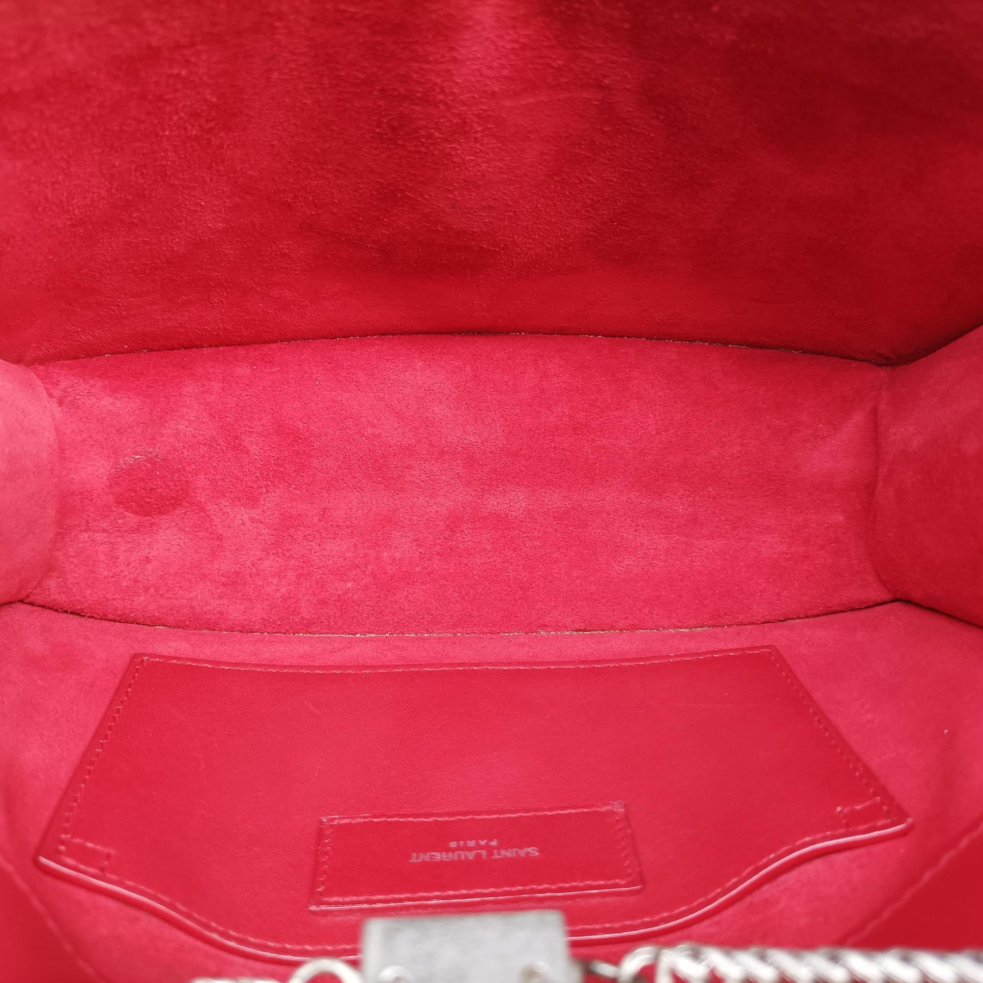 Pre-owned Yves Saint Laurent Small Betty Flap Red Leather 314516 shoulderbag | stylenewstar