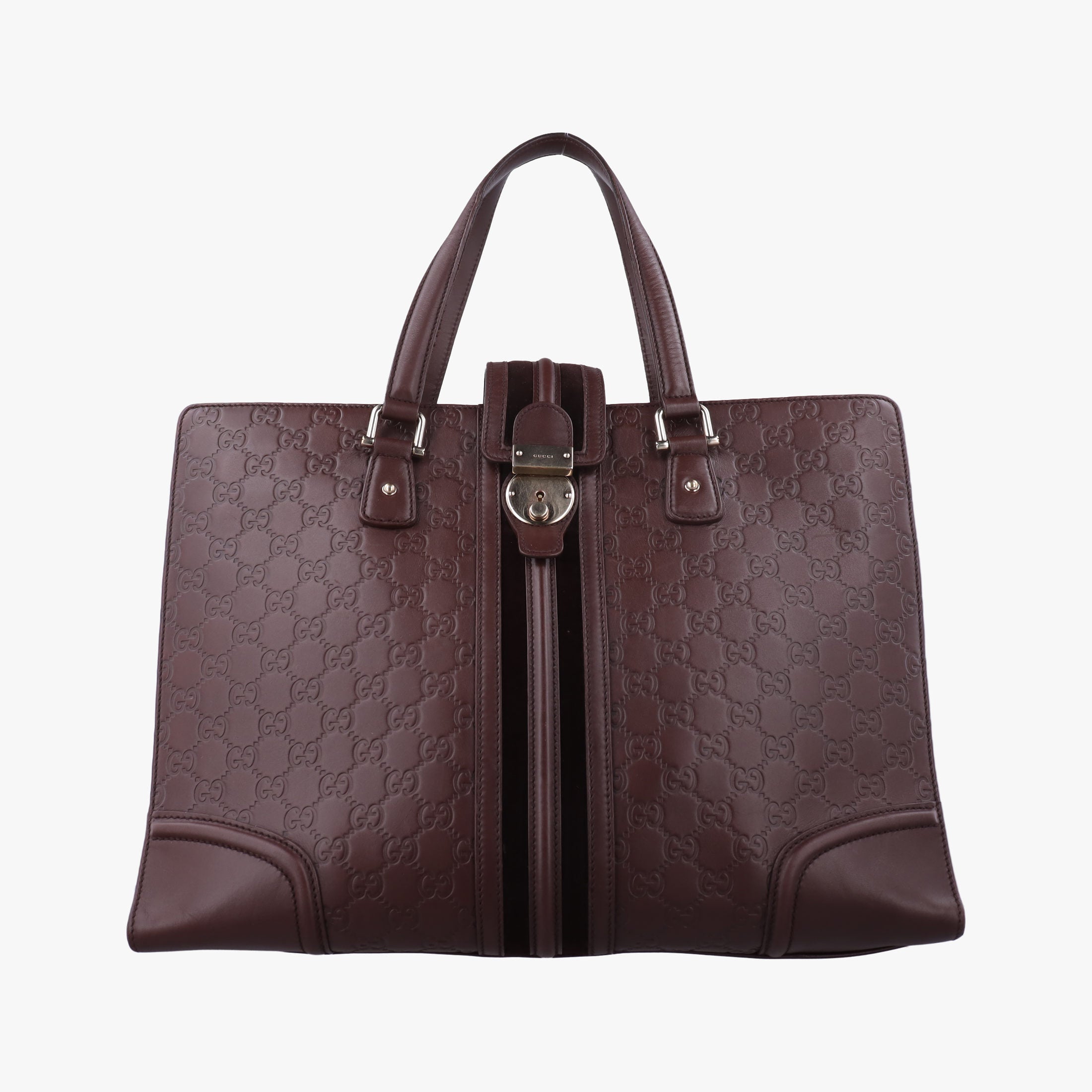 Pre-owned Gucci Treasure Burgundy Leather 163033 handbag | stylenewstar