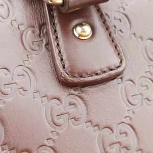 Pre-owned Gucci Treasure Burgundy Leather 163033 handbag | stylenewstar