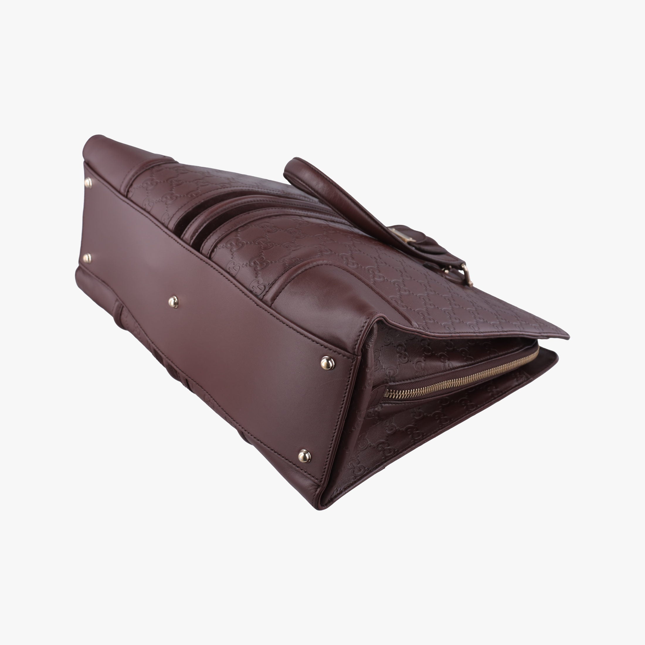 Pre-owned Gucci Treasure Burgundy Leather 163033 handbag | stylenewstar