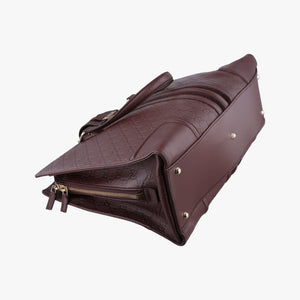 Pre-owned Gucci Treasure Burgundy Leather 163033 handbag | stylenewstar