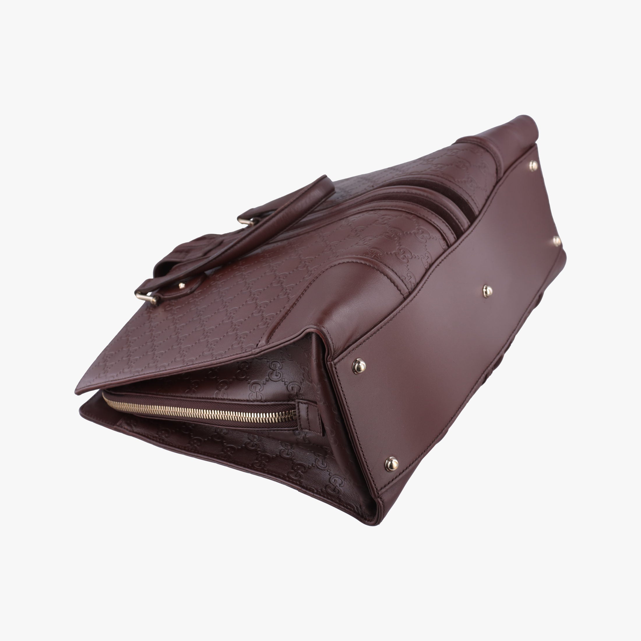 Pre-owned Gucci Treasure Burgundy Leather 163033 handbag | stylenewstar
