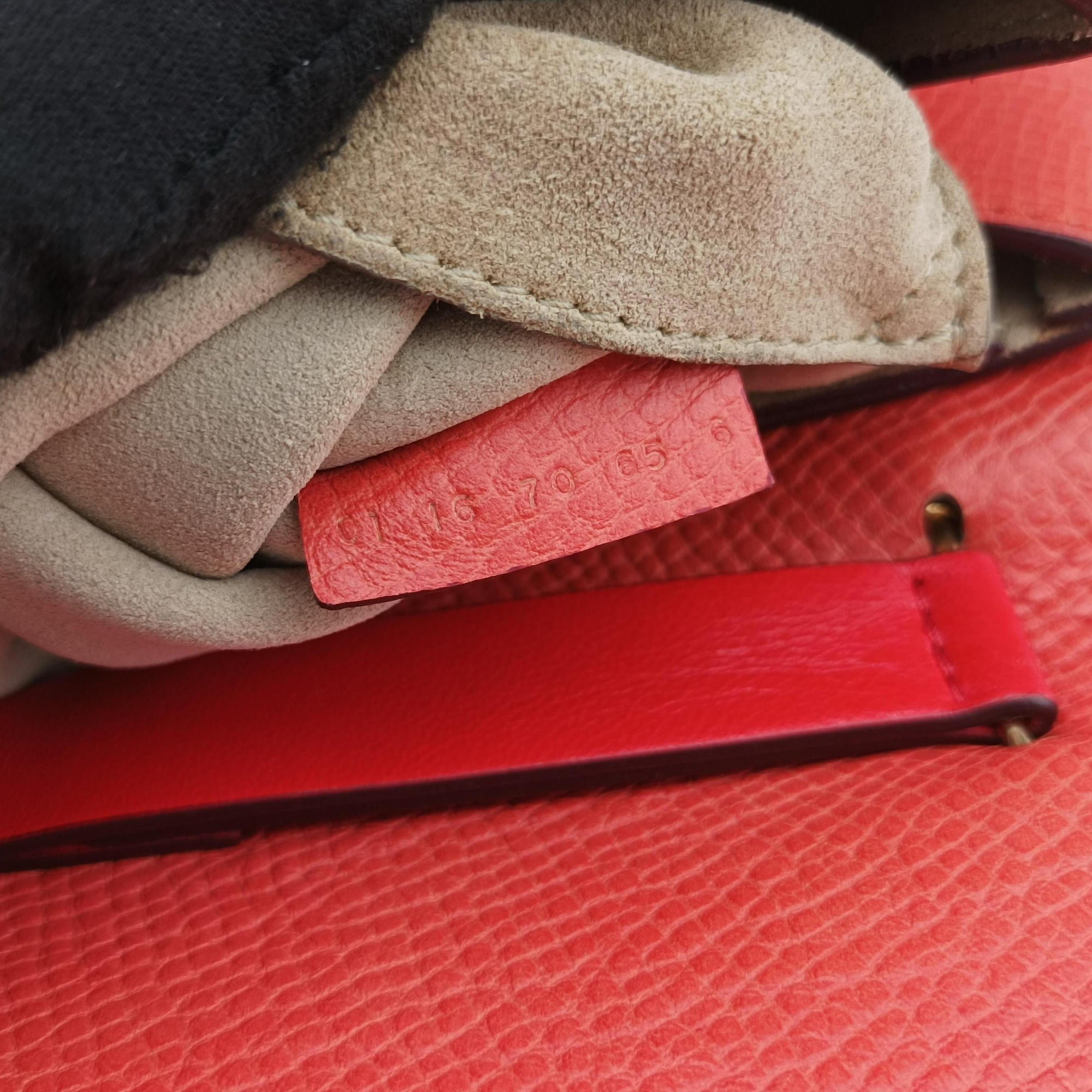 Vintage Chloe DREW Red×orange Leather  shoulderbag | stylenewstar