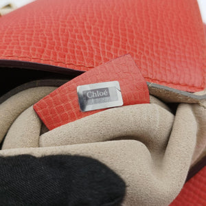 Vintage Chloe DREW Red×orange Leather  shoulderbag | stylenewstar