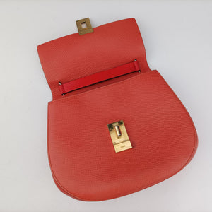 Vintage Chloe DREW Red×orange Leather  shoulderbag | stylenewstar