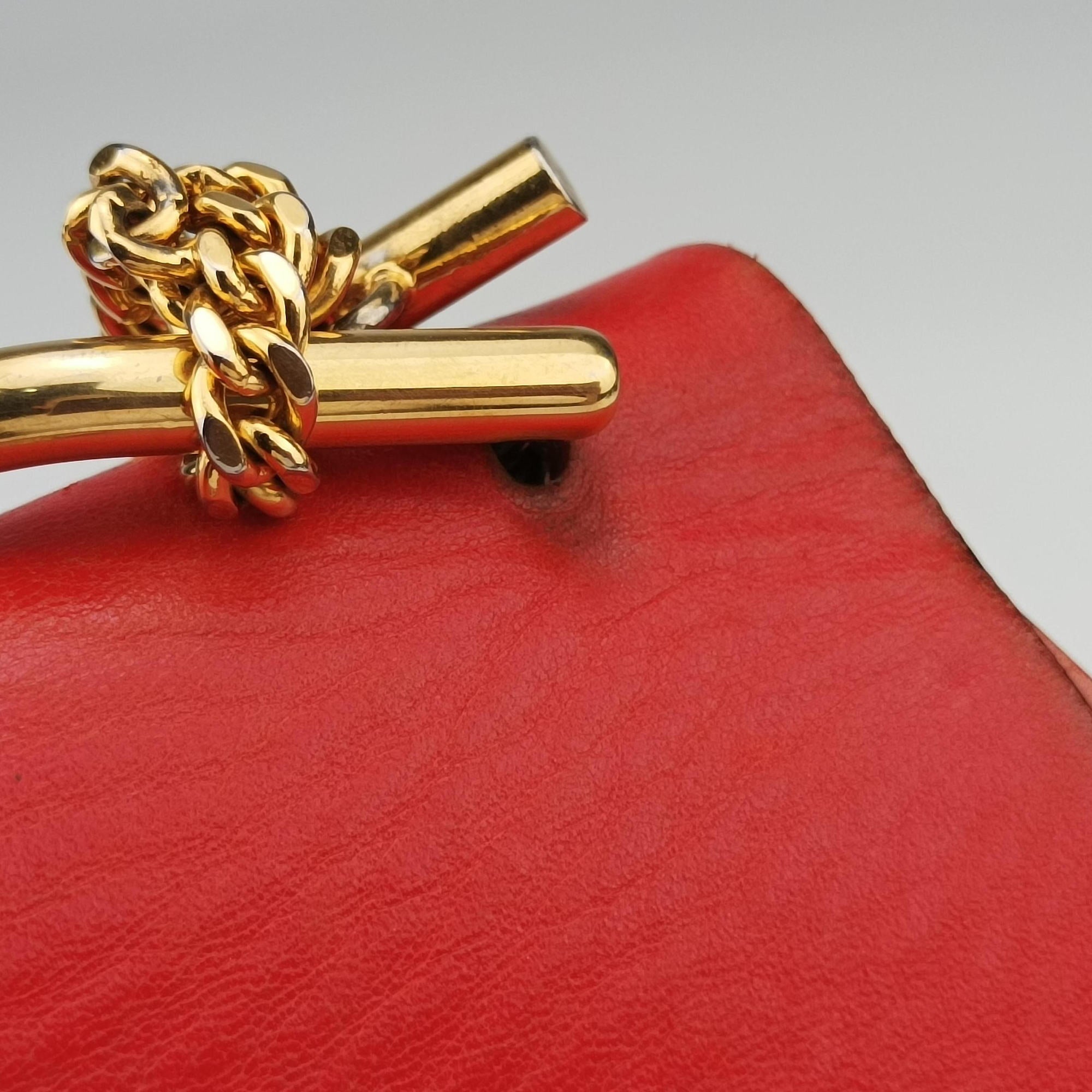Vintage Chloe DREW Red×orange Leather  shoulderbag | stylenewstar