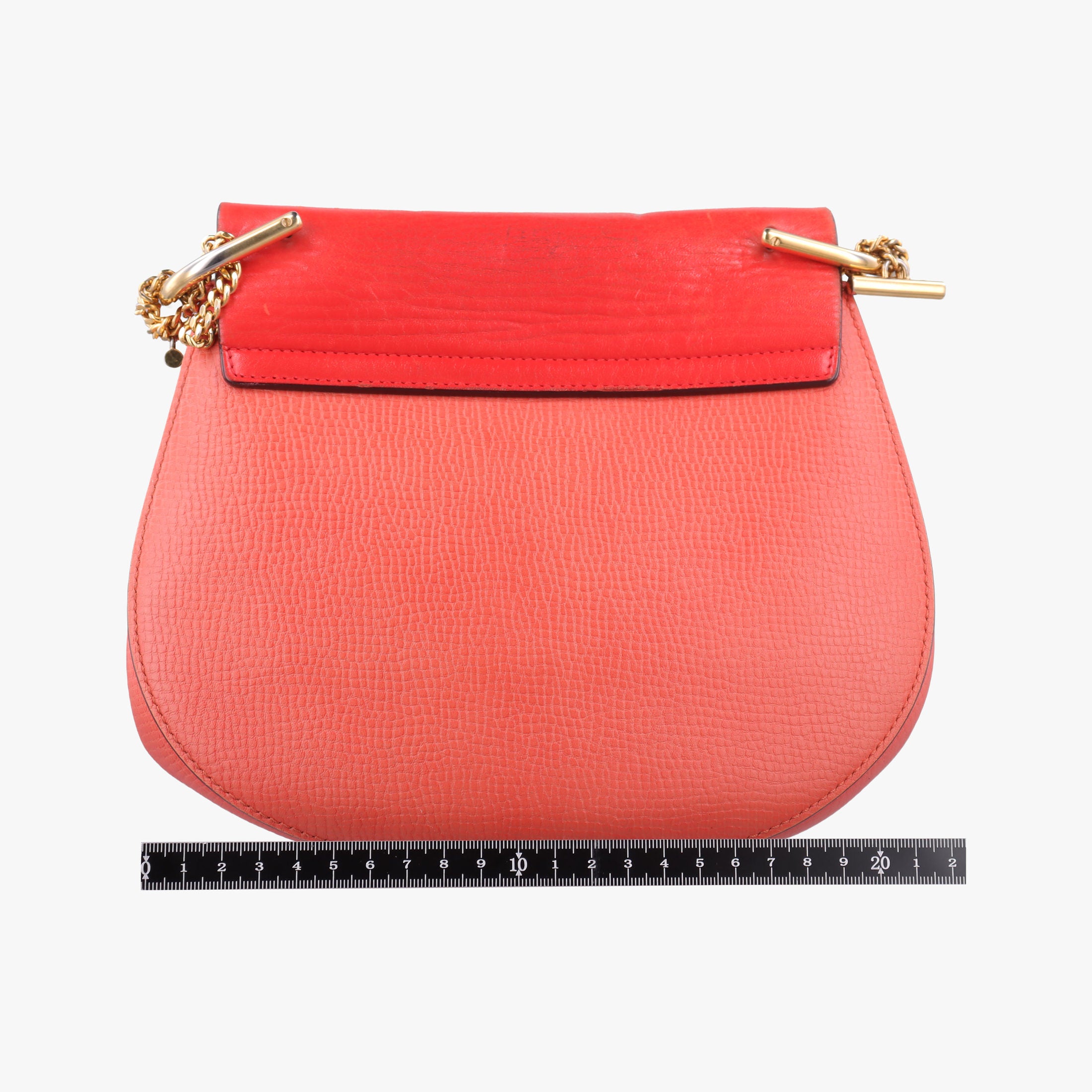 Vintage Chloe DREW Red×orange Leather  shoulderbag | stylenewstar