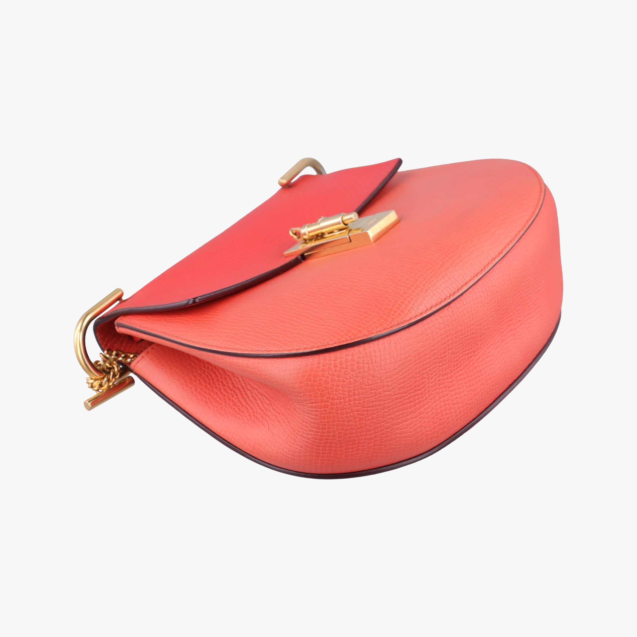 Vintage Chloe DREW Red×orange Leather  shoulderbag | stylenewstar