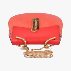 Vintage Chloe DREW Red×orange Leather  shoulderbag | stylenewstar
