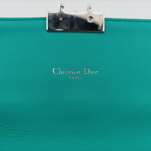 Pre-owned Christian Dior Miss Dior Canage New Lock Blue lambskin  shoulderbag | stylenewstar