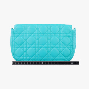 Pre-owned Christian Dior Miss Dior Canage New Lock Blue lambskin  shoulderbag | stylenewstar