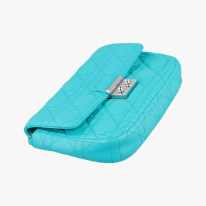Pre-owned Christian Dior Miss Dior Canage New Lock Blue lambskin  shoulderbag | stylenewstar
