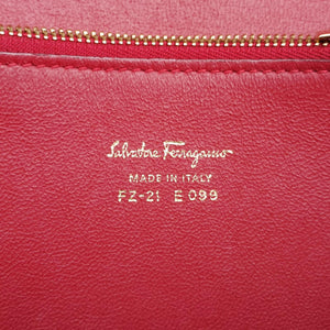 Secondhand Ferragamo Gancino Burgundy Leather  shoulderbag | stylenewstar