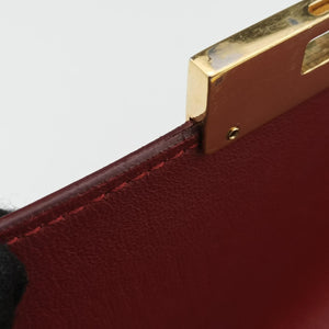 Secondhand Ferragamo Gancino Burgundy Leather  shoulderbag | stylenewstar