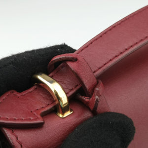 Secondhand Ferragamo Gancino Burgundy Leather  shoulderbag | stylenewstar