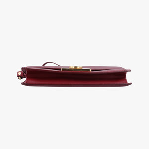 Secondhand Ferragamo Gancino Burgundy Leather  shoulderbag | stylenewstar