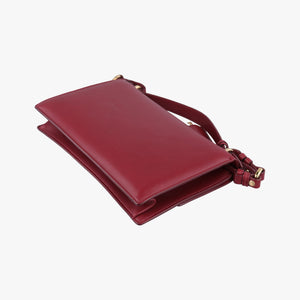 Secondhand Ferragamo Gancino Burgundy Leather  shoulderbag | stylenewstar