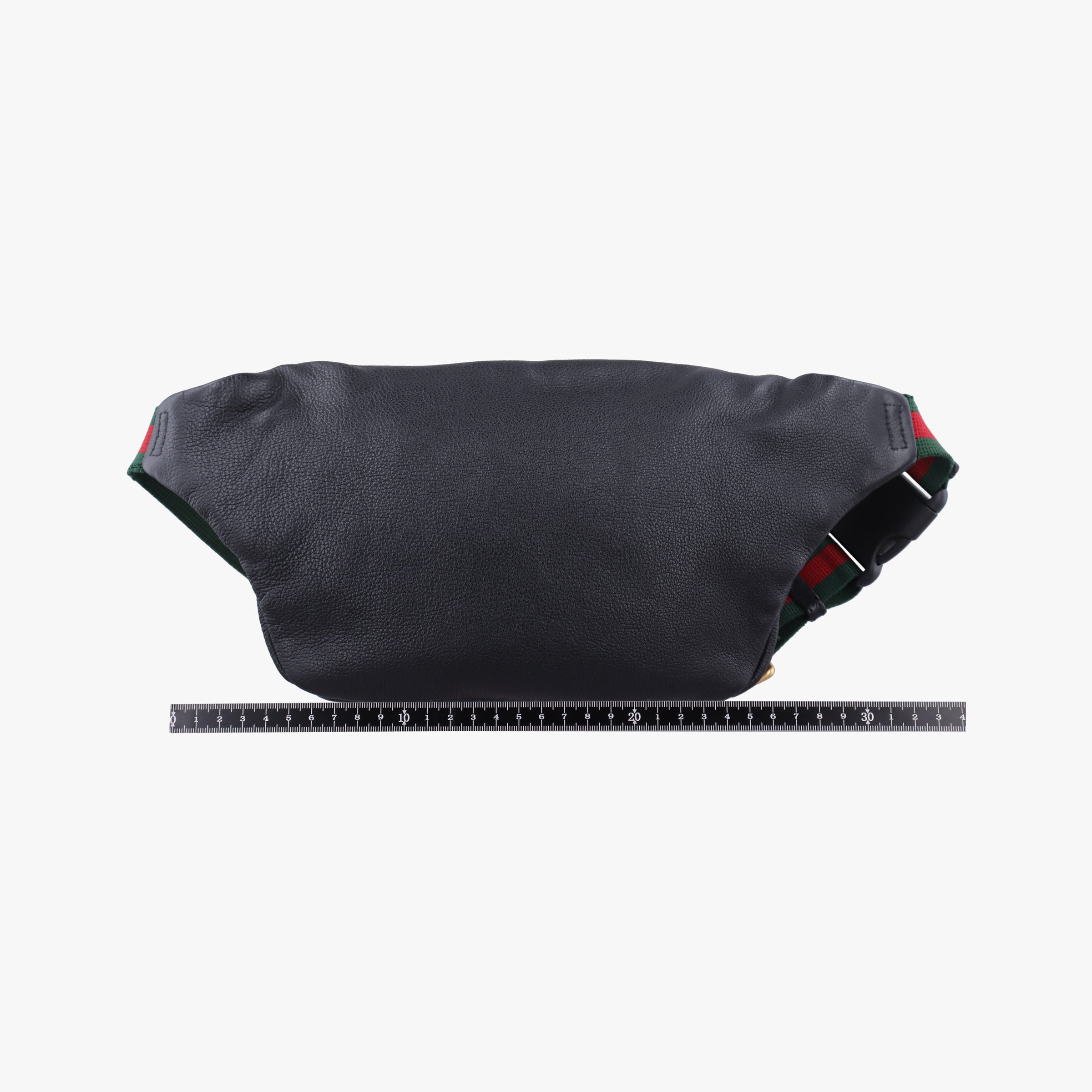 Pre-owned Gucci Print Black Leather 530412 bum bag/waist bag | stylenewstar