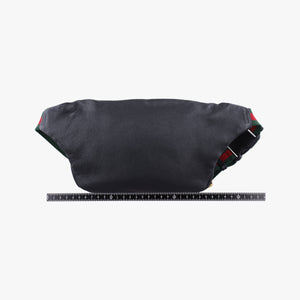 Pre-owned Gucci Print Black Leather 530412 bum bag/waist bag | stylenewstar