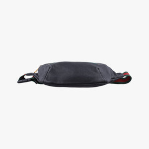 Pre-owned Gucci Print Black Leather 530412 bum bag/waist bag | stylenewstar