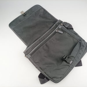 Vintage Prada Vela Messenger Bag Black Nylon V166 shoulderbag | stylenewstar