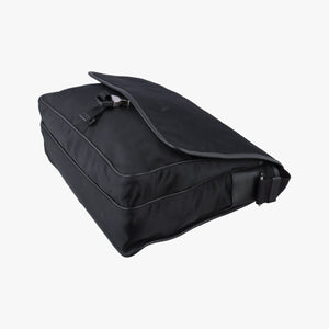 Vintage Prada Vela Messenger Bag Black Nylon V166 shoulderbag | stylenewstar