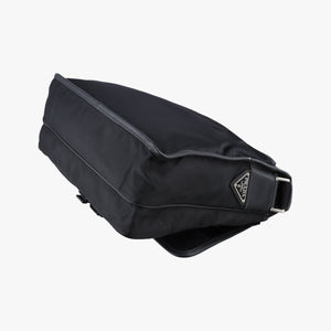 Vintage Prada Vela Messenger Bag Black Nylon V166 shoulderbag | stylenewstar