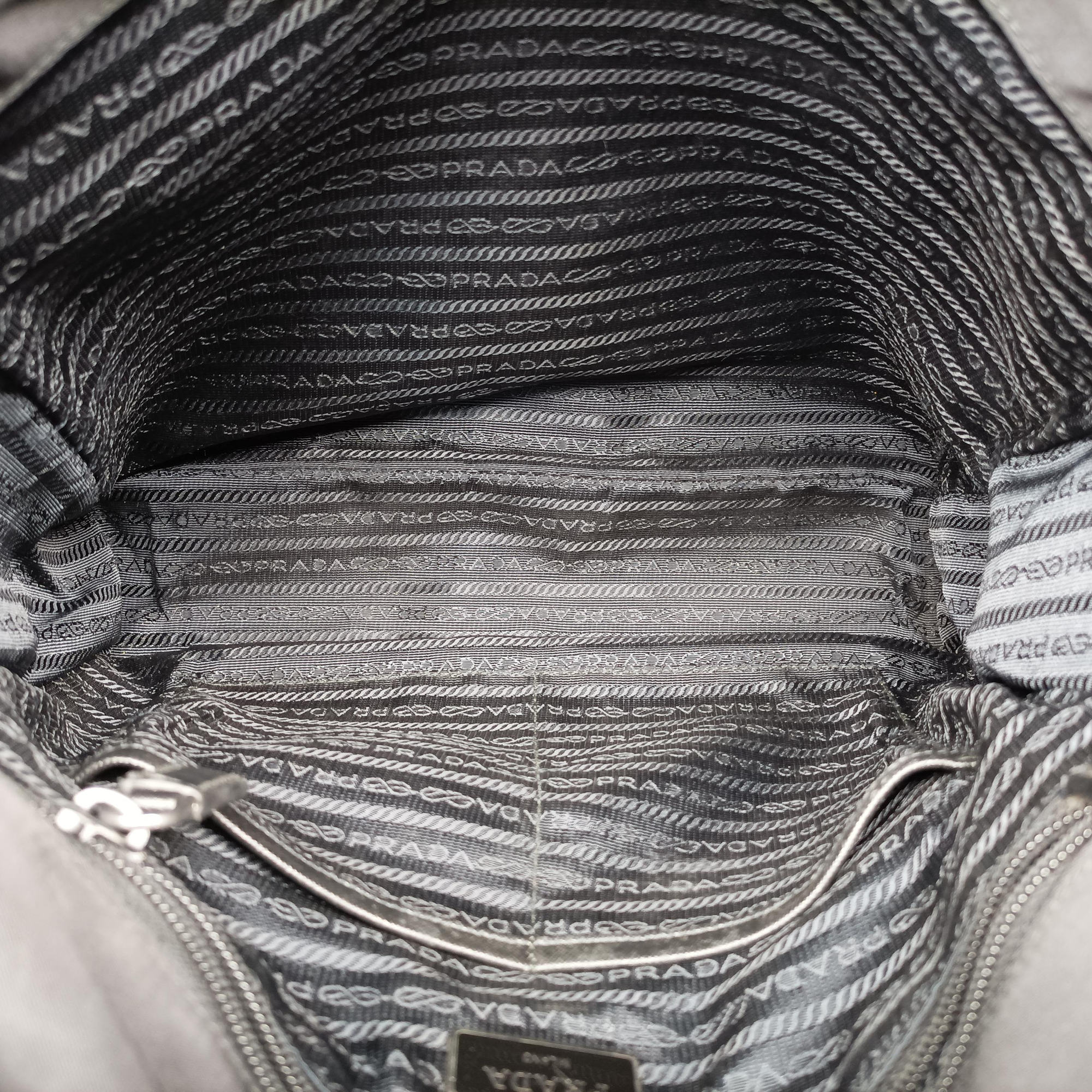 Vintage Prada Vela Messenger Bag Black Nylon V166 shoulderbag | stylenewstar